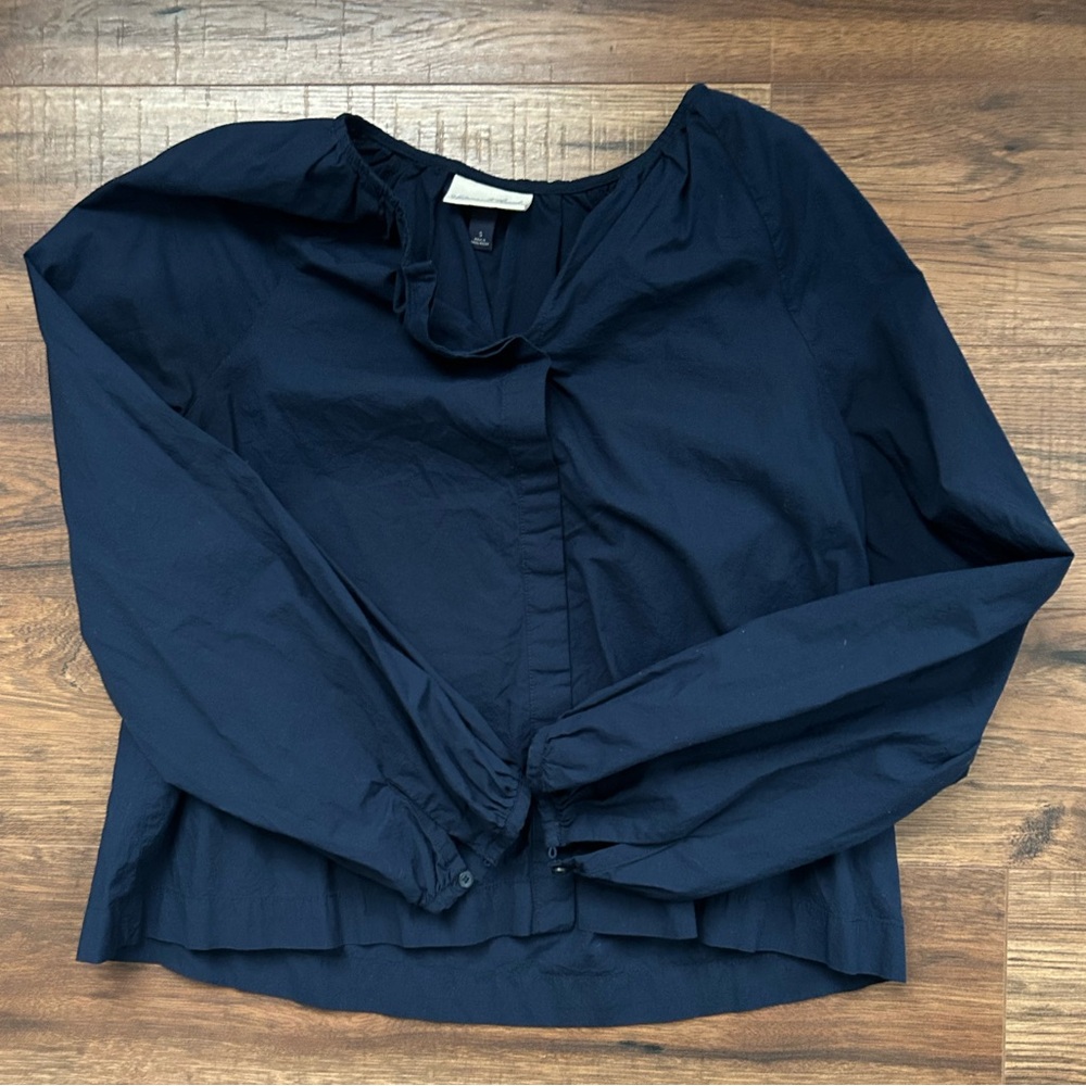 Flowy Button-Down Blouse - Picture 2 of 2